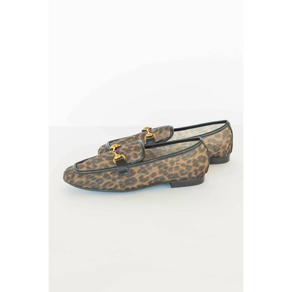 NEW MIA SHOES women's blossom mesh loafers in leopard